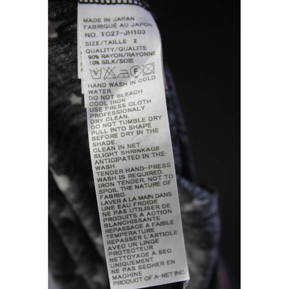 Tsumori Chisato Womens Jersey Heart Print Midi Dress Black Red Green Size 2 - Picture 5 of 5